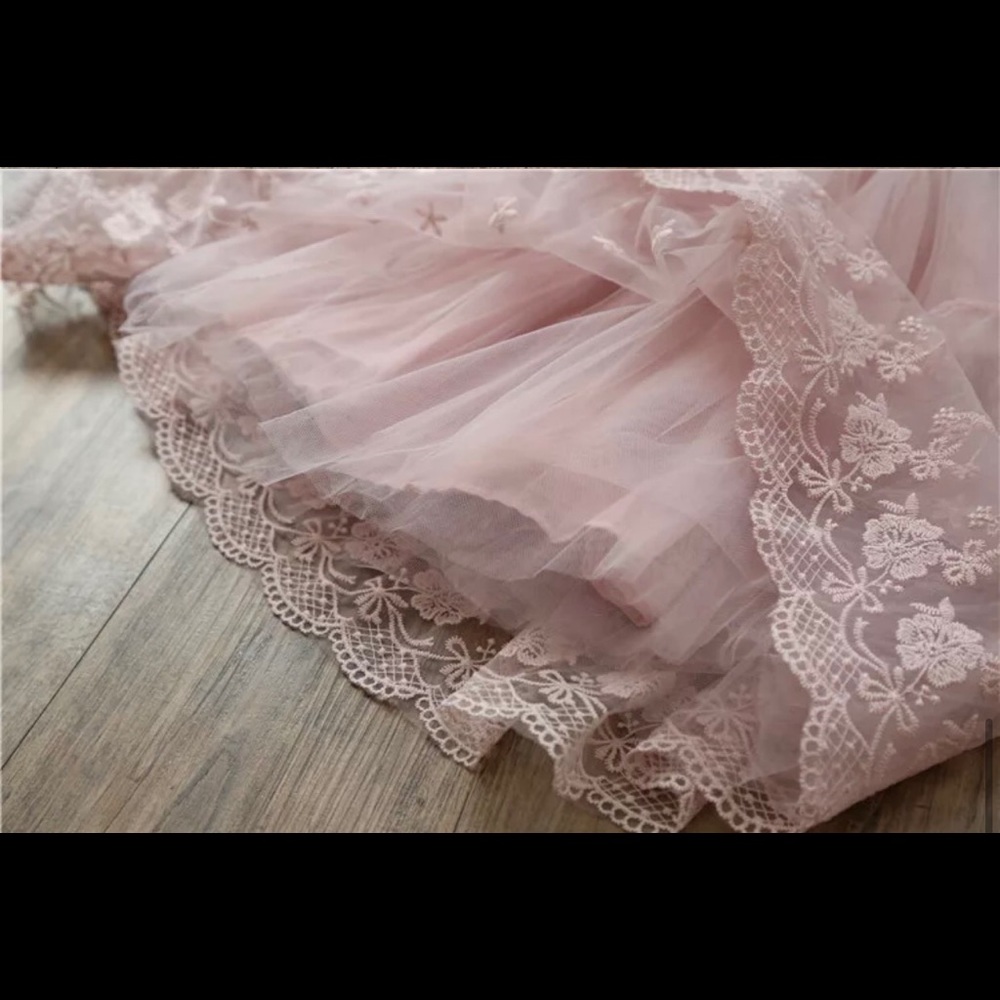 ❌ Pink Baby Doll Princess Lace Dress - Picture 4 of 16